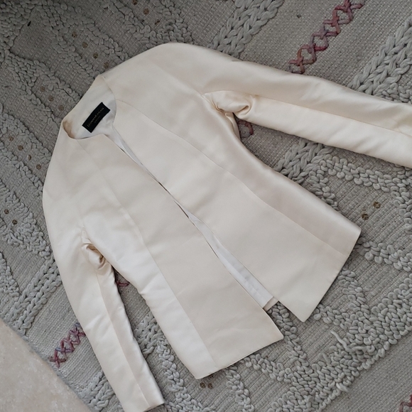 Donna Karan silk blazer jacket size 4 - Picture 2 of 12